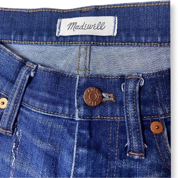 Madewell Distressed 9” High Riser Blue Jeans - Size 26 - Picture 5 of 11